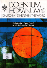 Image of Dolentium Hominum : Church and Health in the World no.73